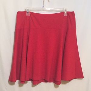 Lane Bryant Size 18 Red Skirt